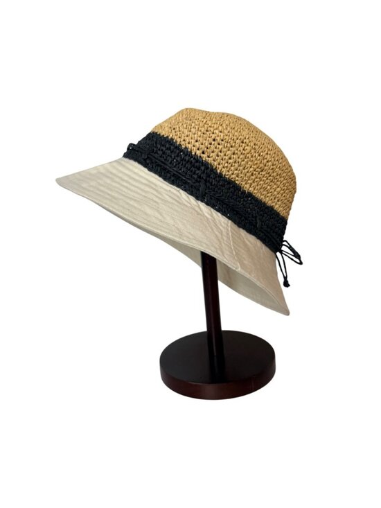 Obagi Medical Straw Sun Hat Wide Brim Beach Resort Neutral Style Coastal Vacatio main image 14
